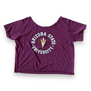 Arizona State University, MV sports crop top T-shirt